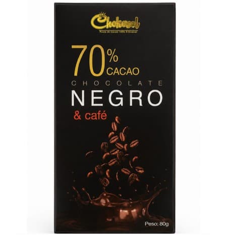 Chocolate Negro & Café en Caja 80 g