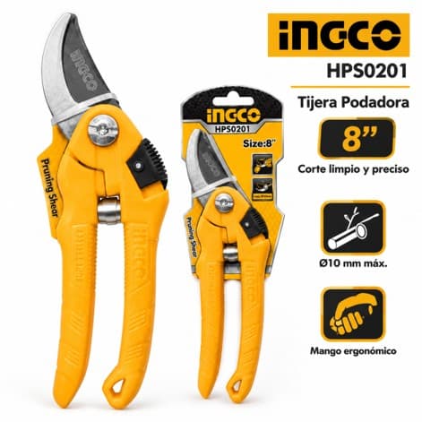 Tijera Podadora De Jardín 8" Ingco Hps0201
