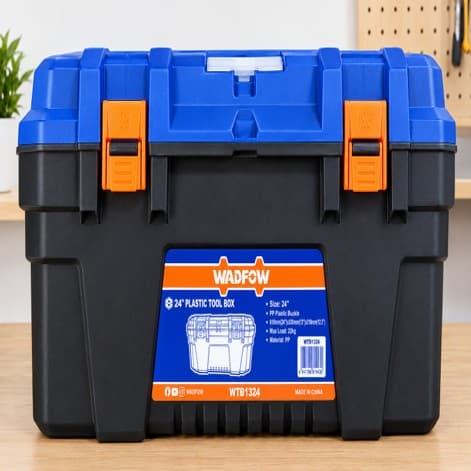 Caja de herramientas plástica WADFOW de 24 pulgadas