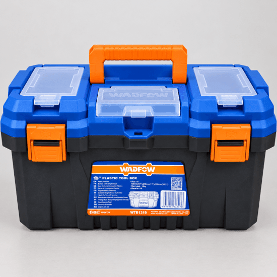 Caja de herramientas plástica WADFOW de 19 pulgadas