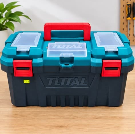 Caja de herramientas plástica TOTAL de 17 pulgadas