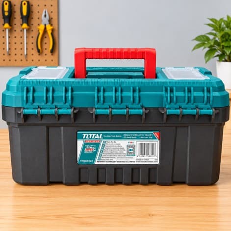 Caja de herramientas plástica TOTAL de 14 pulgadas