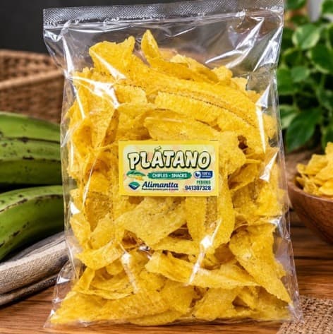Chifles salados de plátano