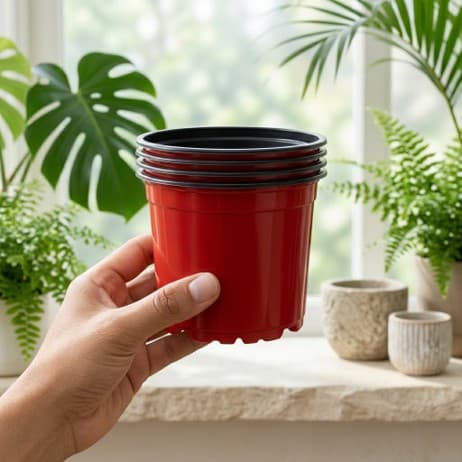 Macetero rojo